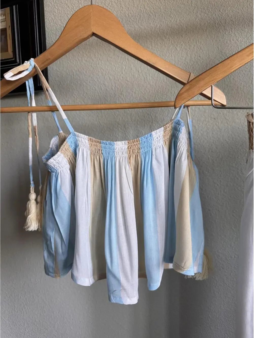 Coolchange Angel Seaside Stripe Swim Cover Up Set Ella Top Payton Culotte S NWT